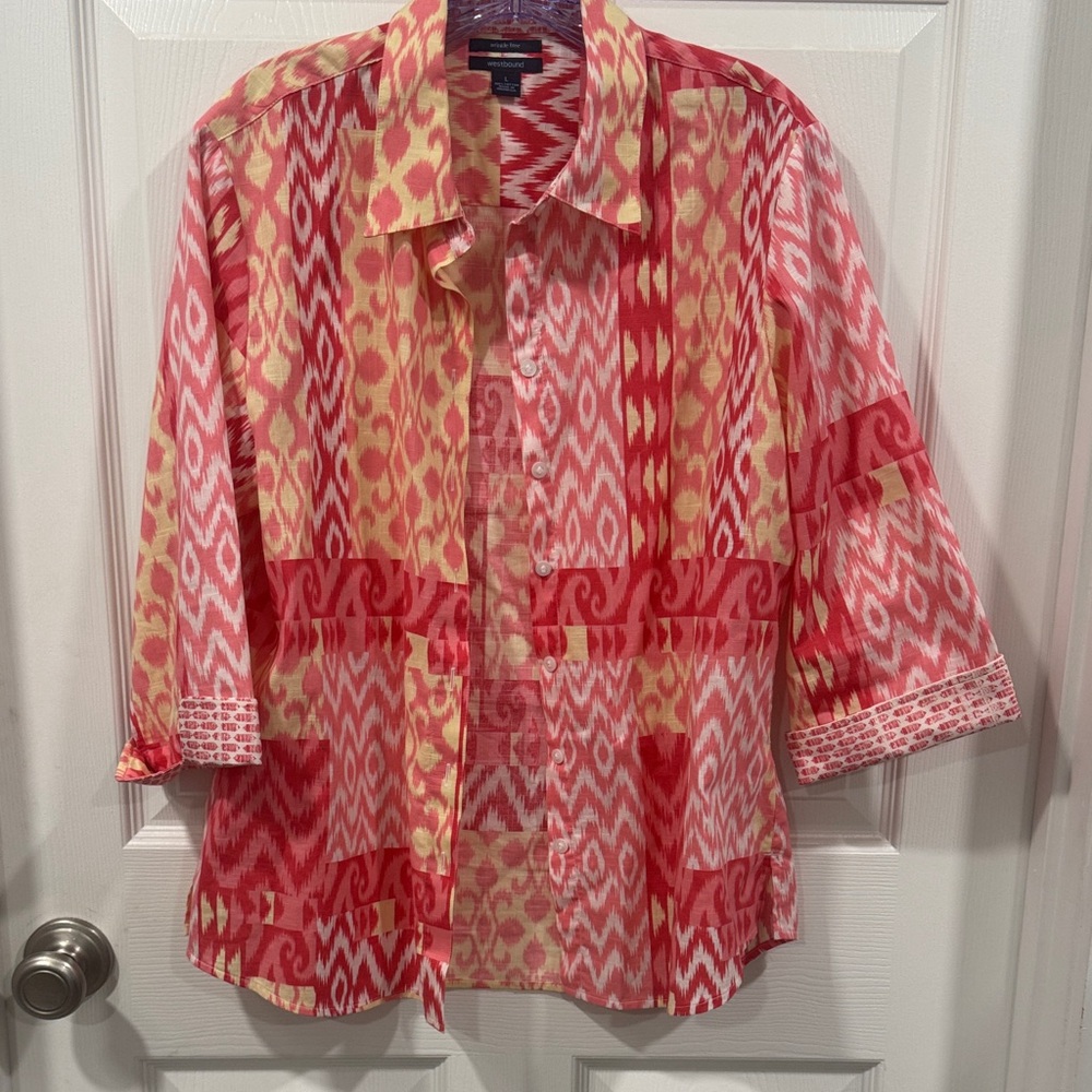 Westbound Red and Yellow Button Down Shirt